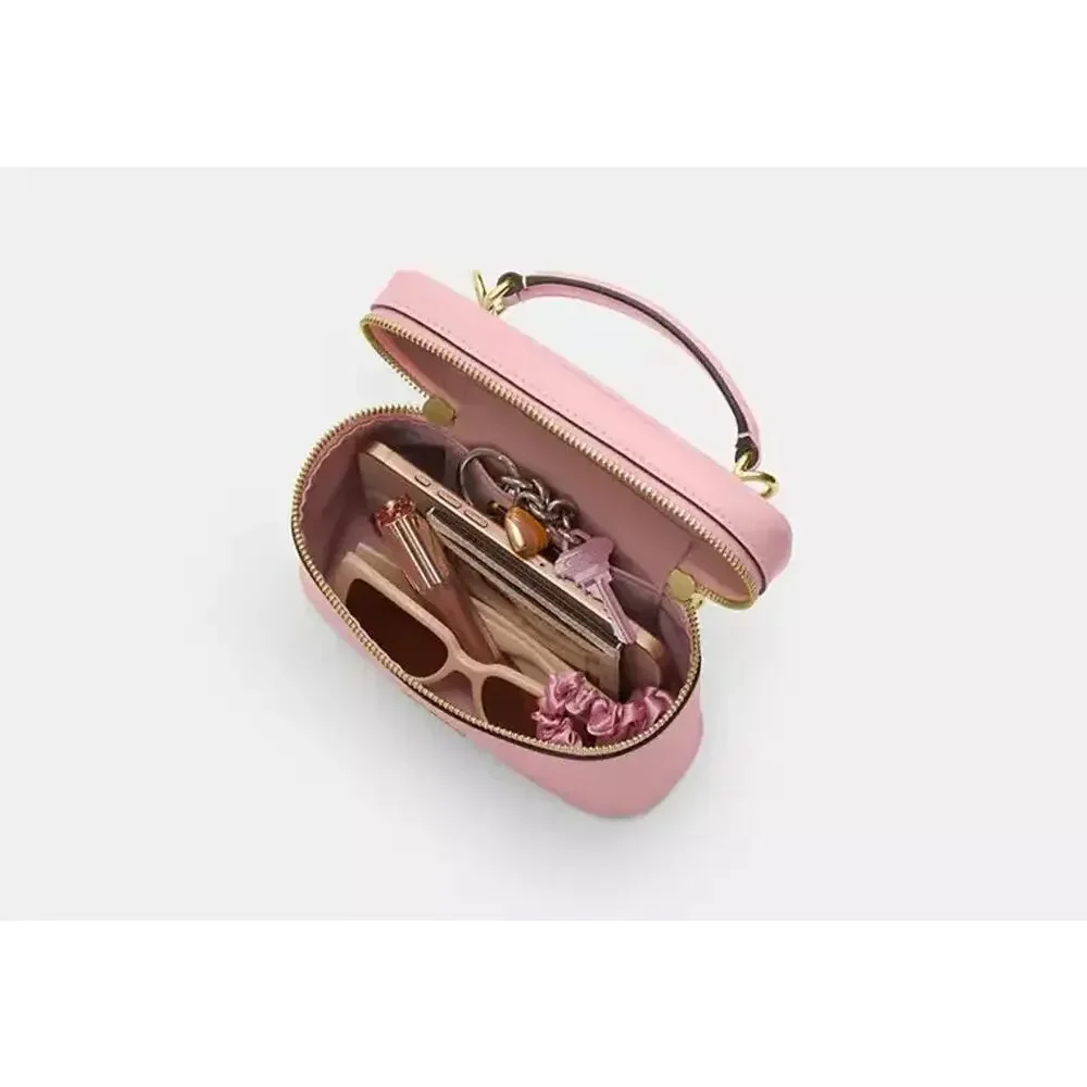 B5-014 Coach Rainer Crossbody Bag 18 In Leather/Gold/Soft Pink CEO24 NWT
